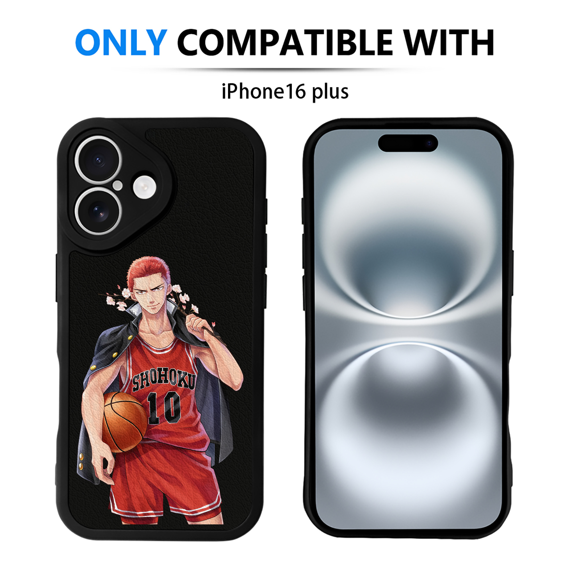 （画像用） SLAM DUNK／スラムダンク 【iPhone 16シリーズ対応】シリコンスマホケース（レザー調） 材質：シリコン